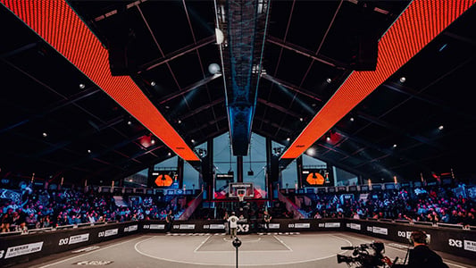 FanSound crowd engagement analytics system measuring stadium atmosphere with real-time acoustic heatmap of cheering fans